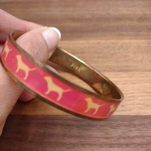 Vintage Victoria's Secret PINK Dog Bangle Bracelet RARE